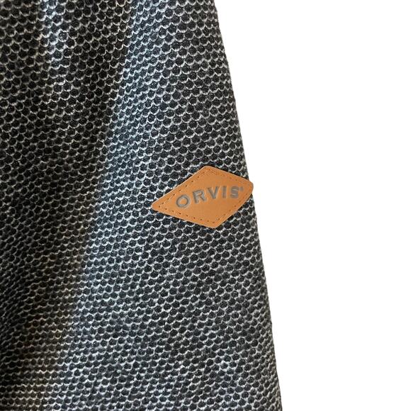 ORVIS Classic Collection Mens Quarter Zip Sweater Sherpa Lined Black L Outdoor - Picture 6 of 10